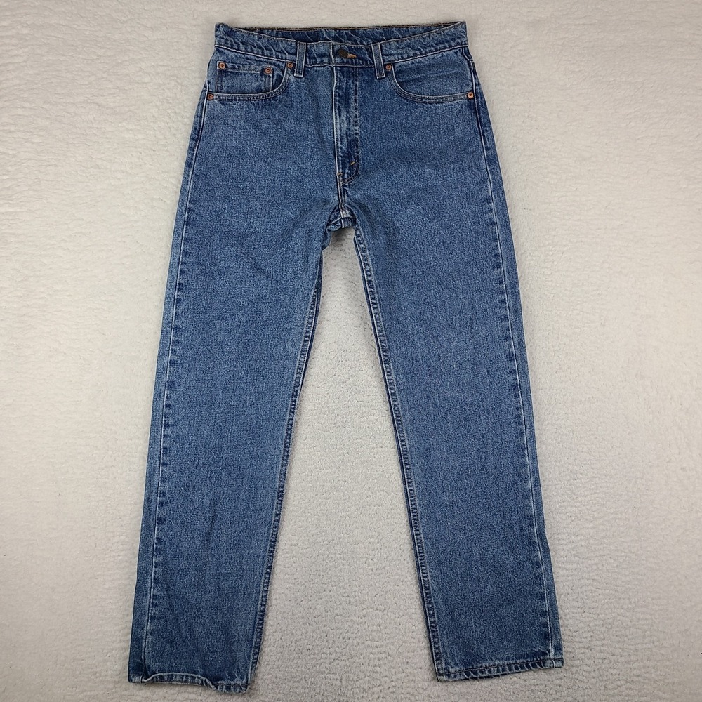 Levi's 505 Jeans Mens 34x30 Blue Straight Leg Vintage 90's USA Fits 32x30 VTG